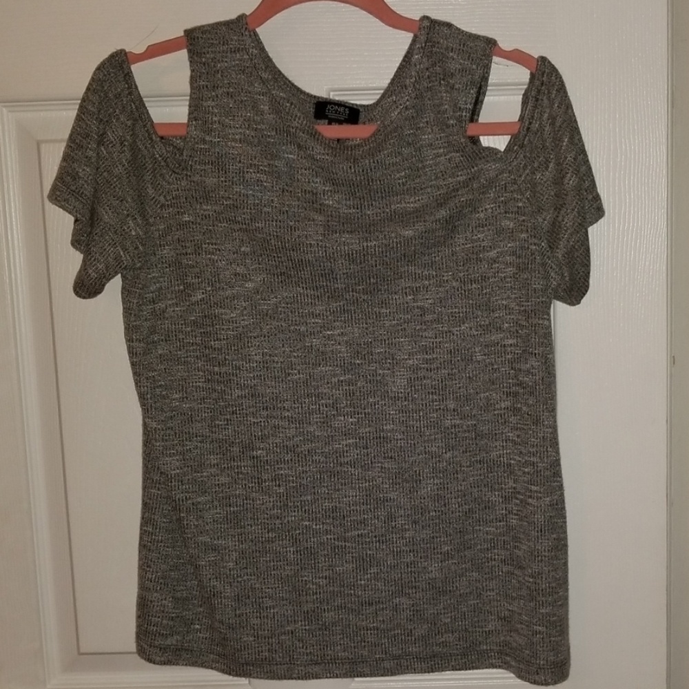 Jones New York Peek a Boo Shoulder Top